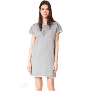 RAG & BONE/JEAN Grey Eyelet Tee Dress S